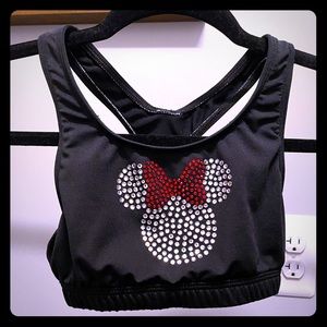 Minnie Mouse GK athletic cheer sports bra YM